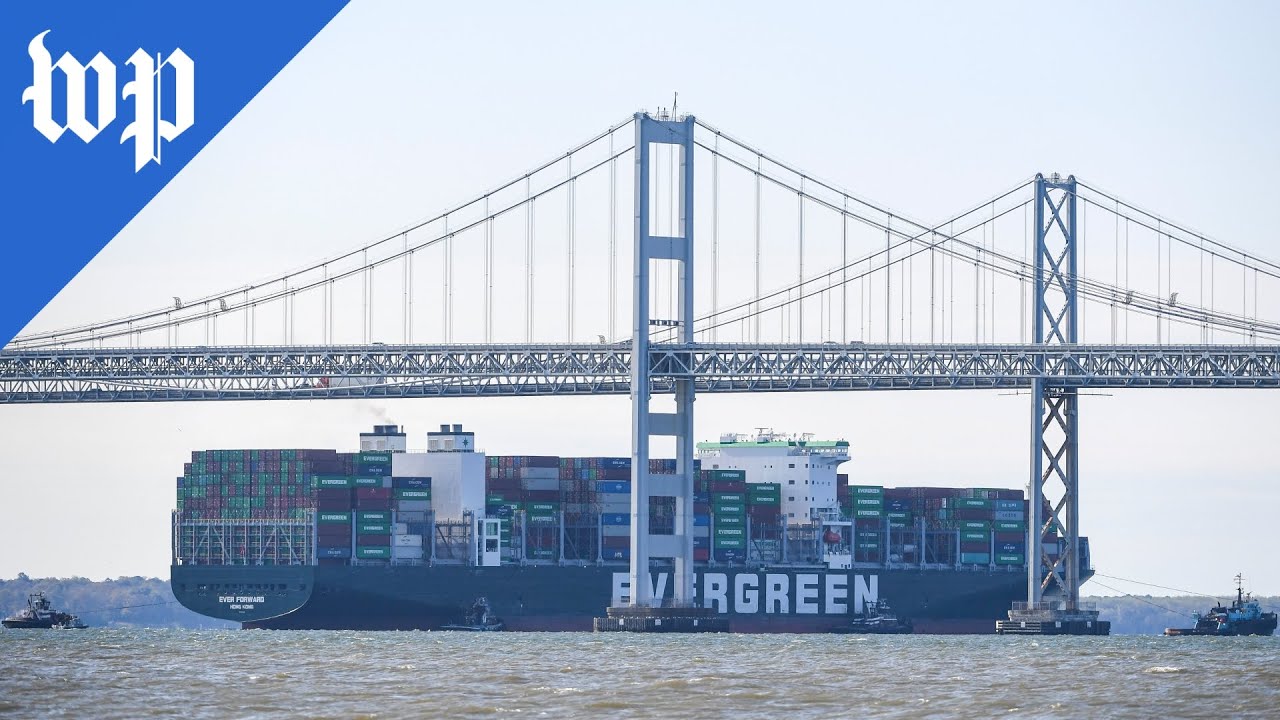 Stuck container ship Ever Forward now moving forward