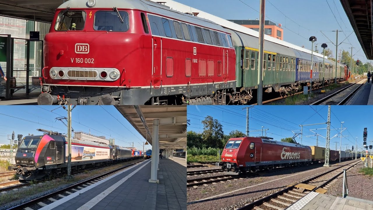 Zugverkehr in Braunschweig und Magdeburg am 21.9.2024(mit V160 002)