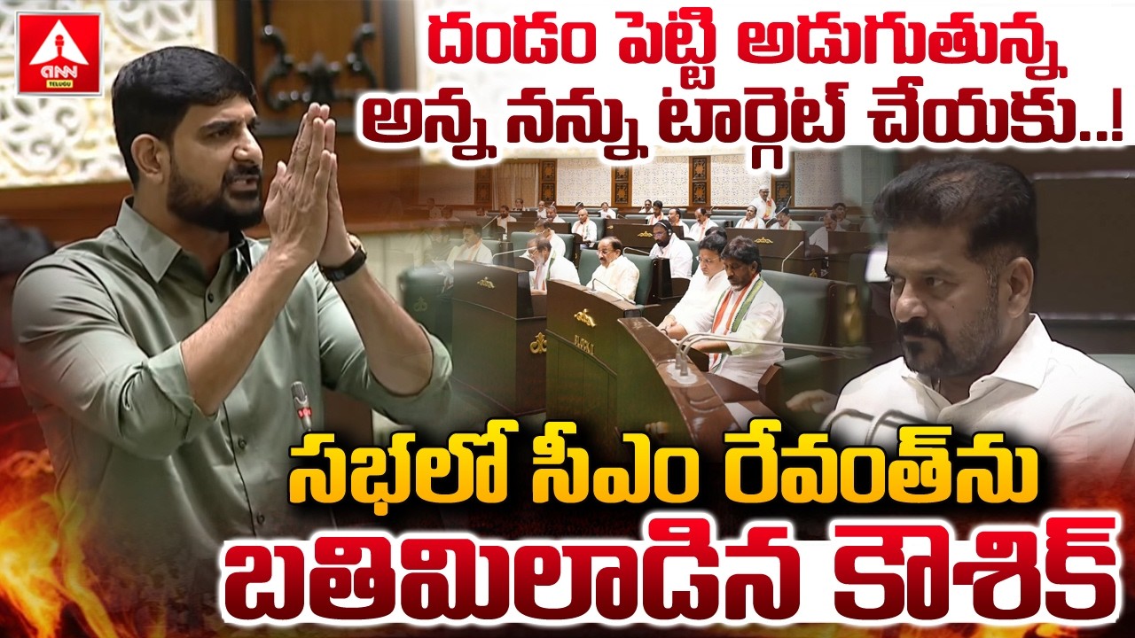 దండం పెట్టి అడుగుతున్న అన్న నన్ను టార్గెట్ చేయకు! | MLA Koushik Reddy Shocking Comments | ANN Telugu