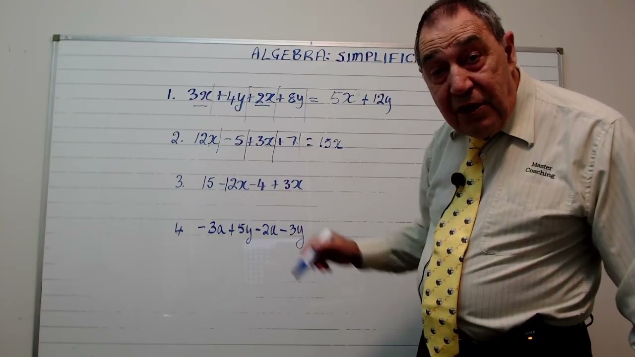 Algebra Simplification Part 2 - Master Coaching Australia