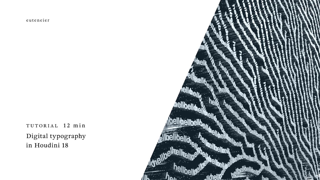 houdini quick trick - typography in houdini 18