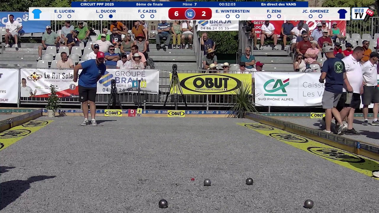 PPF TOUR 2025 National TOP 1000 LES VANS - 8ème de finale MESSIEURS équipe DUCOR contre GIMENEZ.