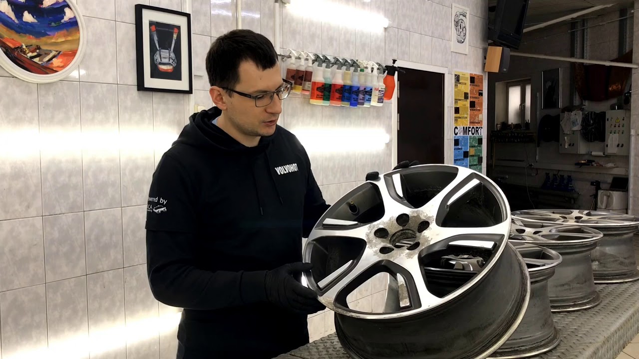 Реставрация колёсных дисков Volvo