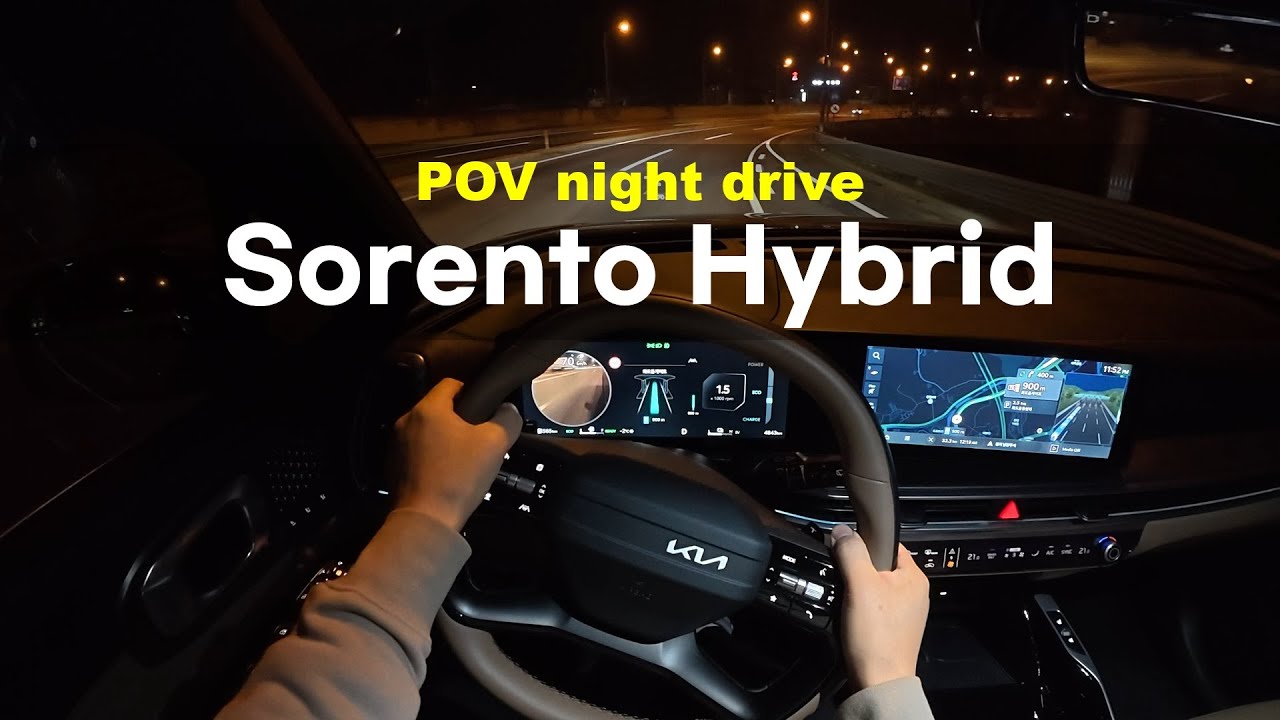 2026 KIA Sorento Hybrid 2WD POV night drive