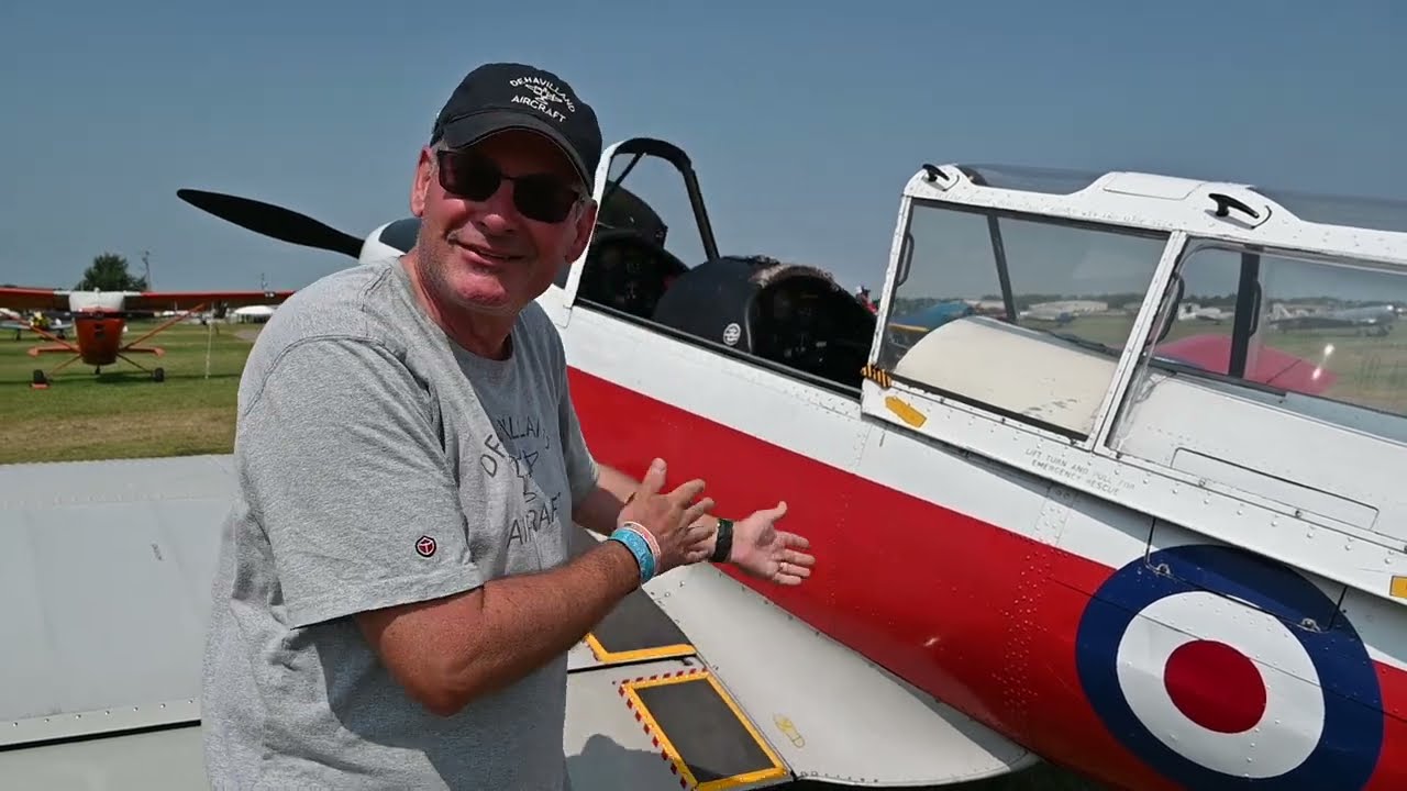 RAF Chipmunk served 45 years!  #OSH24 Around the Grounds