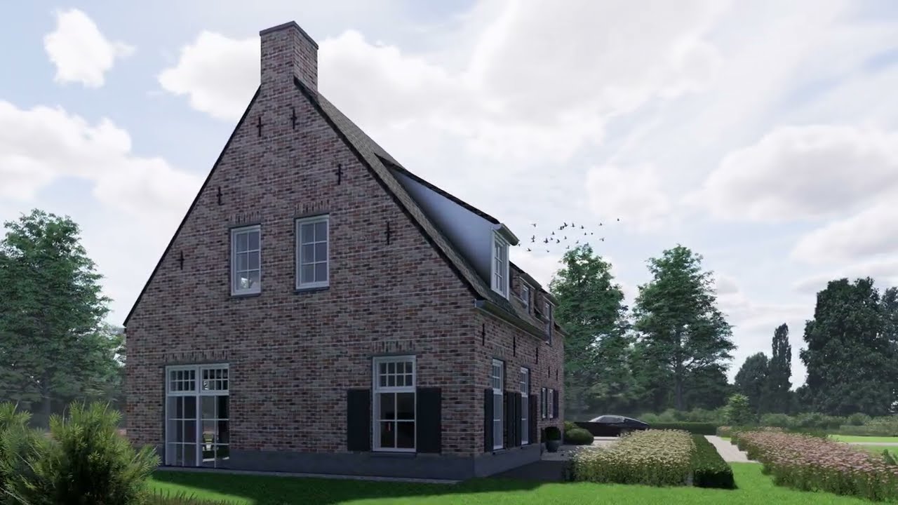 Animatie van een vrijstaande Kempische woning – moderne comfort & landelijke charme