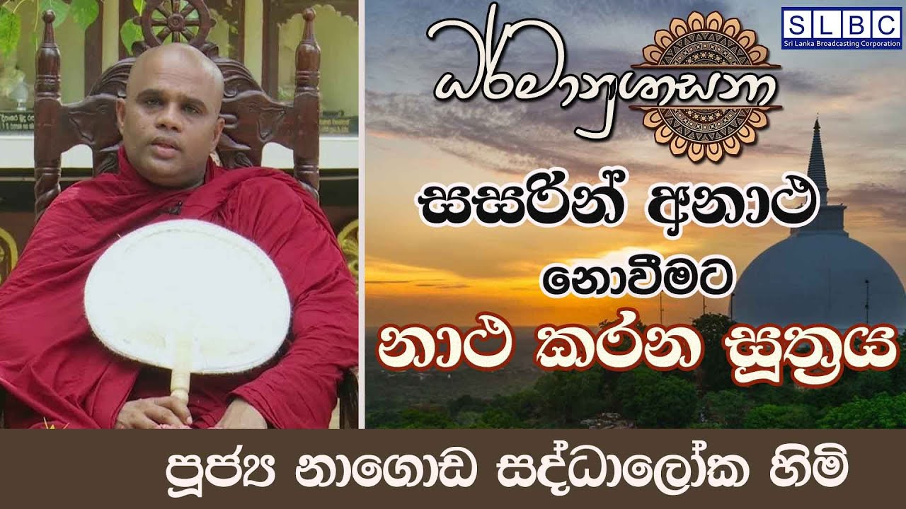 2026 JANUARY 23 | 08 00 PM | සසරින් අනාථ නොවීමට නාථ කරන සූත්‍රය | පූජ්‍ය නාගොඩ සද්ධාලෝක හිමි