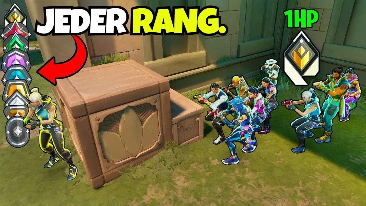 Ein Spieler aus jeder Rangstufe gegen 9 Radiants – Wer bleibt übrig?