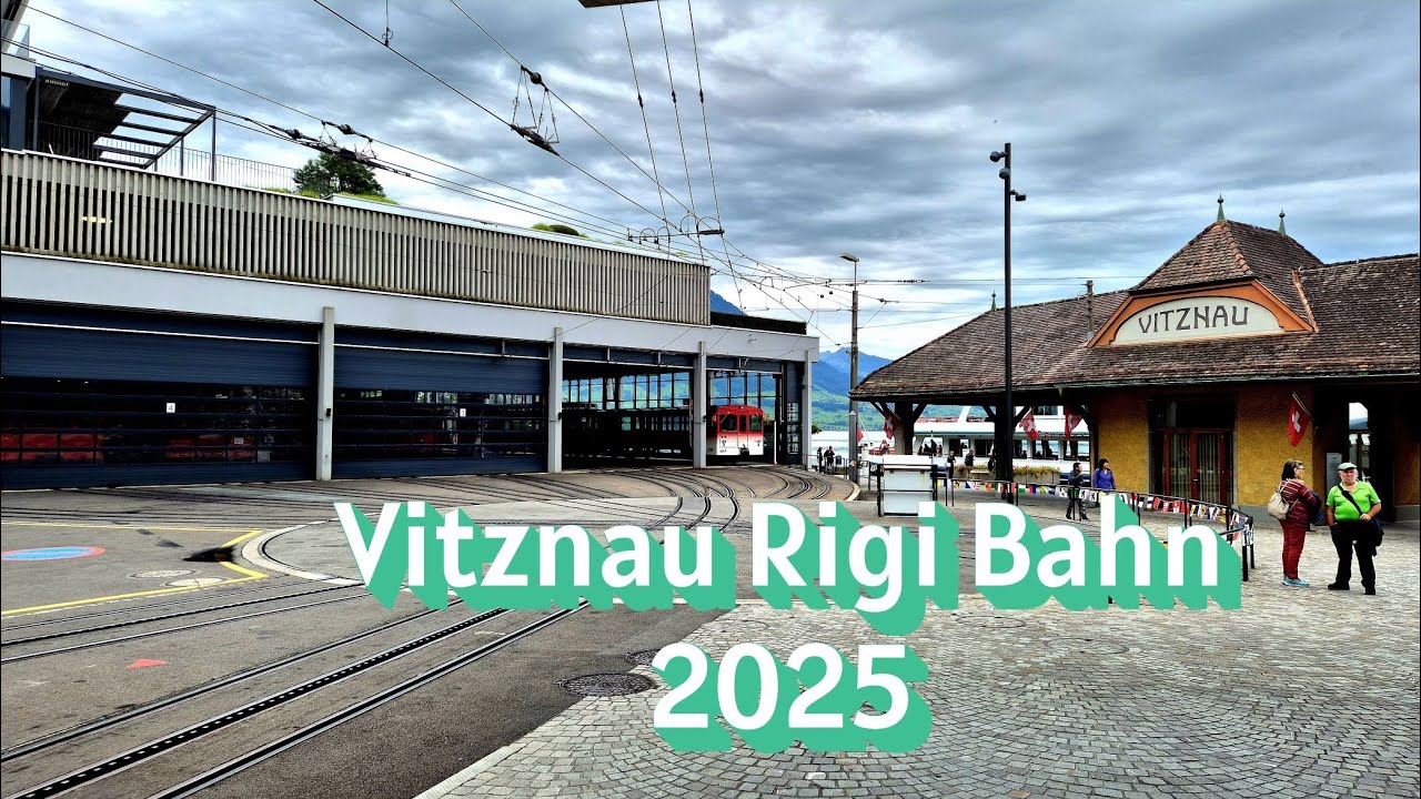 From Vitznau with the Rigi Railway to Kaltbad First.