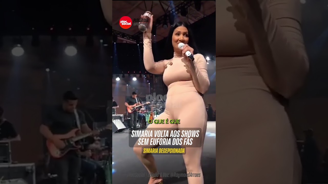 SIMARIA VOLTA COM TUDO PARA OS SHOWS, mas os f&atilde;s n&atilde;o acompanham, parece que foram som Simone Mendes