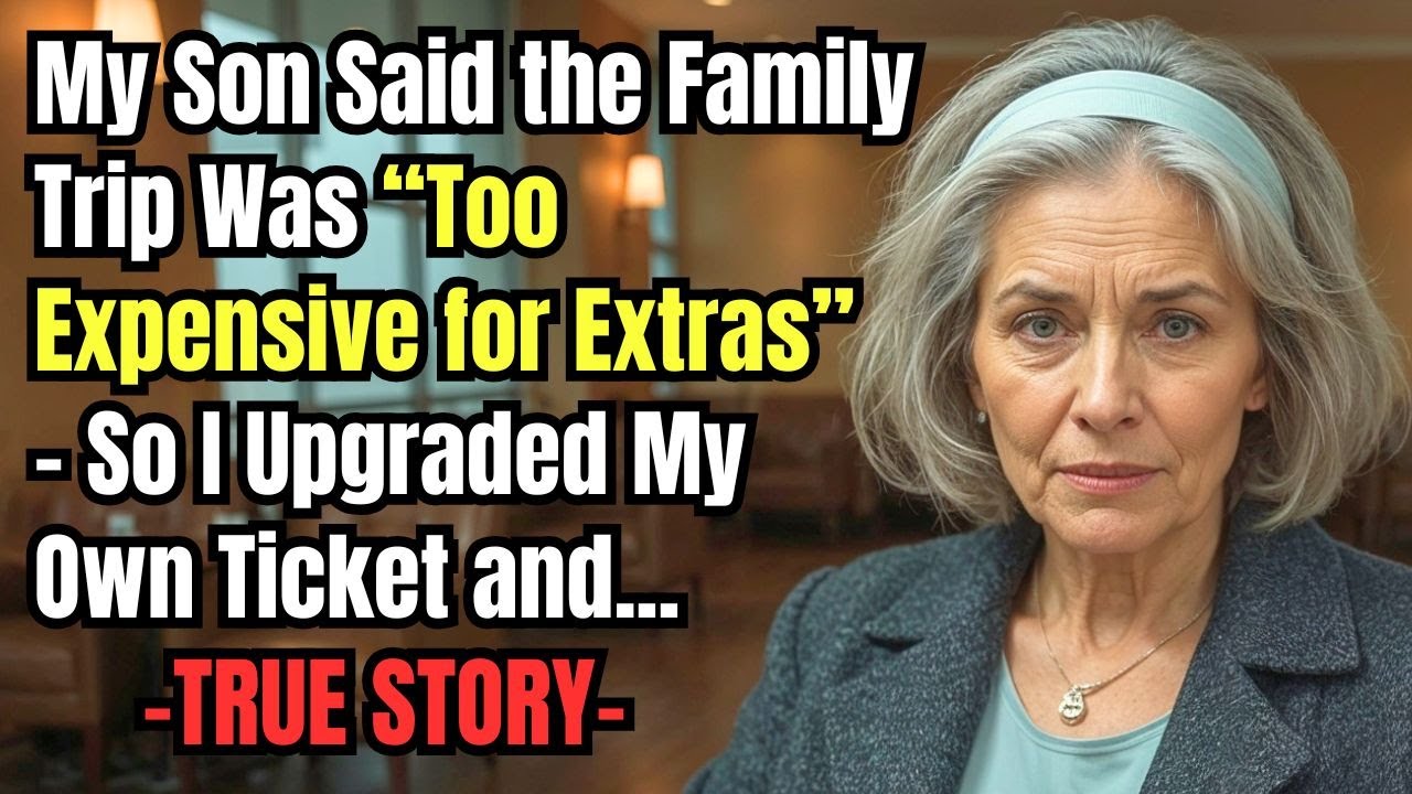 HER TRUE STORY FROM NEBRASKA 👵💔 My Son Said the Family Trip Was “Too Expensive for Extras” — So I...