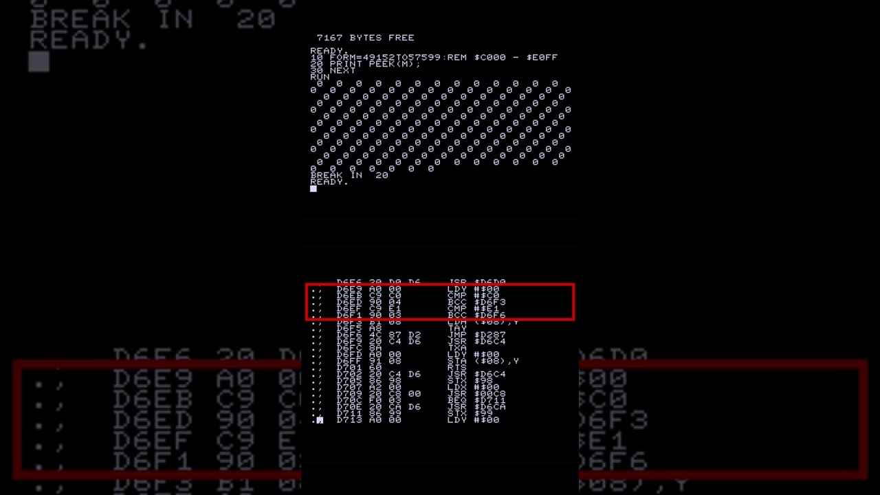 Defeating Commodore's PET BASIC v1 PEEK protection, using BASIC