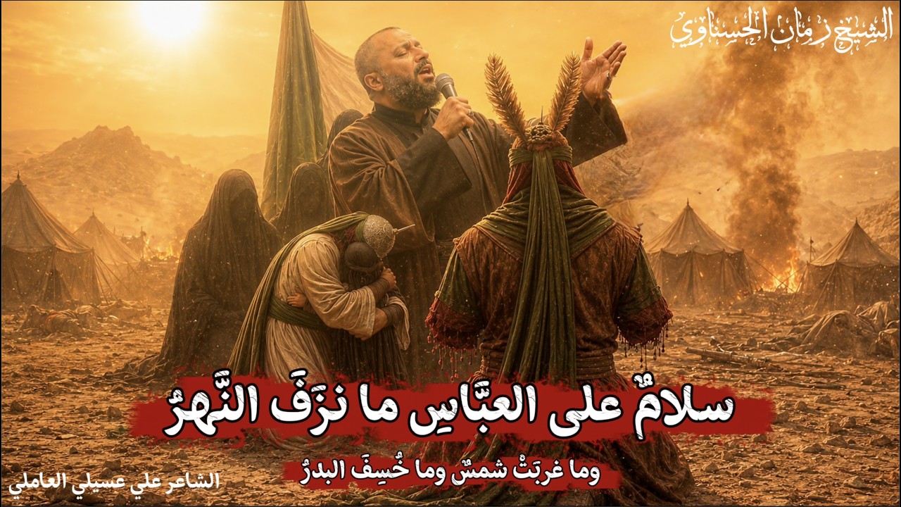 قصيدة سلام على العباس ما نزف النهر - #الشيخ_زمان_الحسناوي