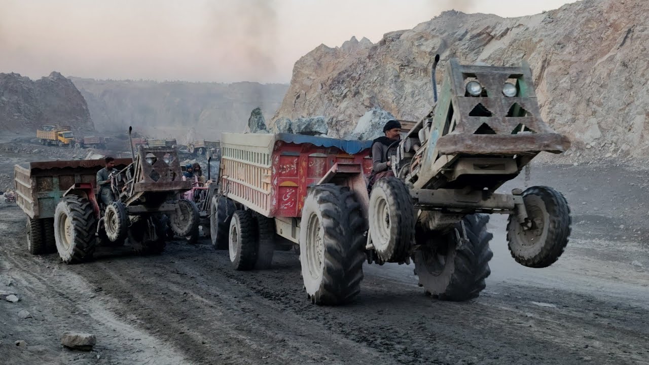 ​RAW POWER! Heavy Duty Tractor Front Wheelie & Dumper Extreme Mountain Climb