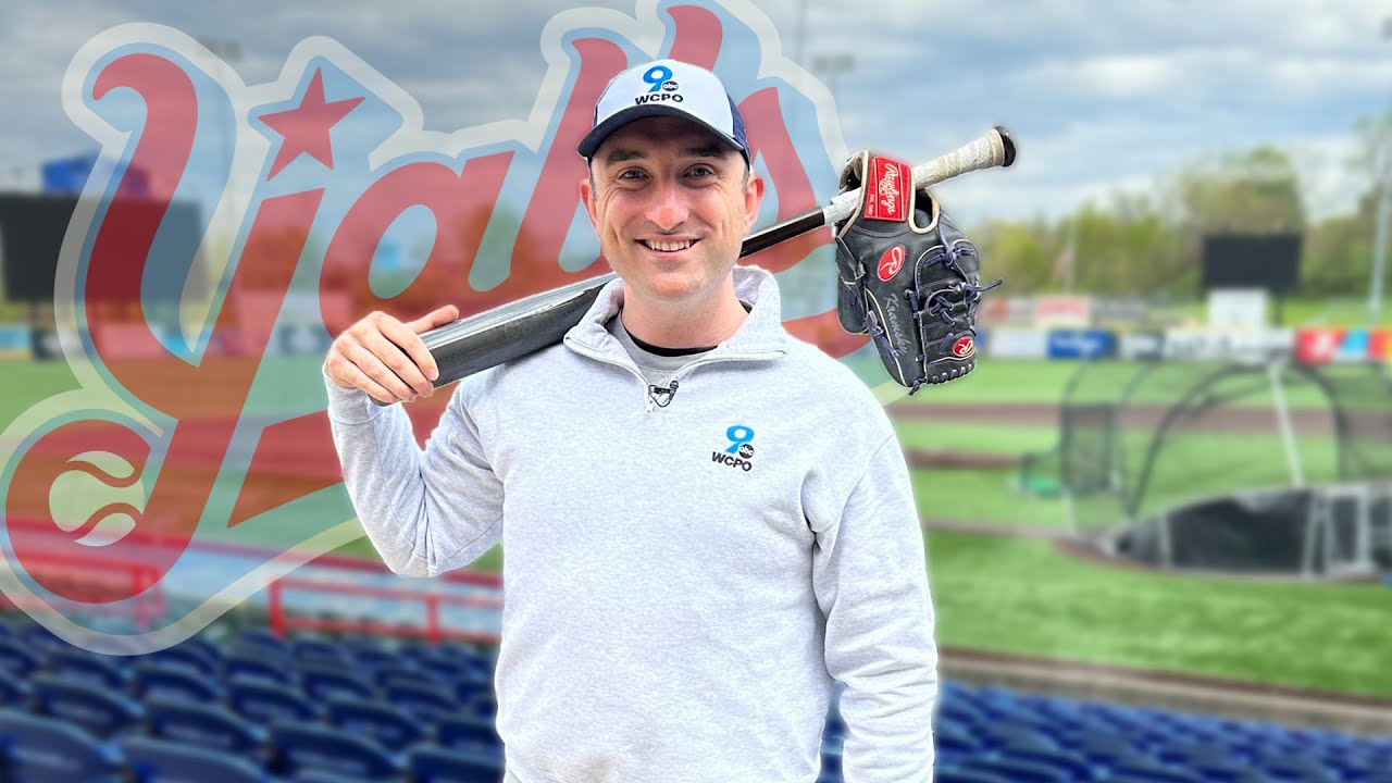 WCPO 9 Sports Anchor Marshall Kramsky tries out for the Florence Y'alls