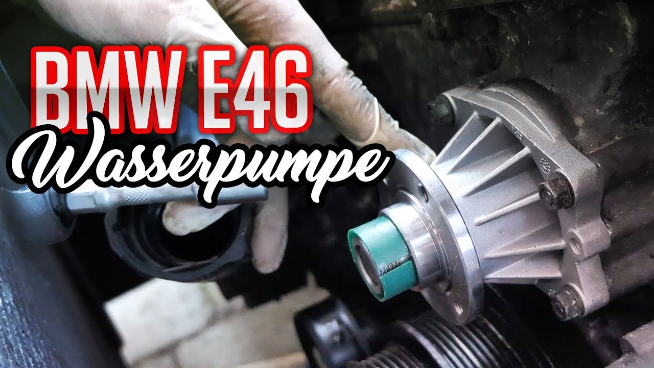 BMW E46 Wasserpumpe tauschen Thermostat wechseln und Keilriemen wechseln