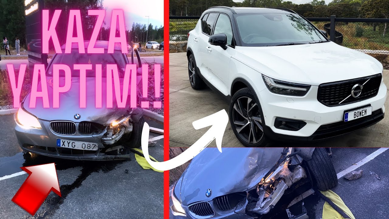 Volvo XC40 2021 SATIN ALDIM!! | BMW'mi çarptım | İSVEÇ'TE VLOG