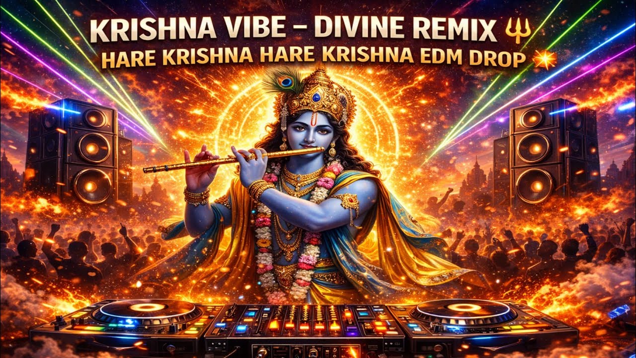 Krishna Vibe – Divine Remix 🔱 | Hare Krishna Hare Krishna EDM Drop 💥