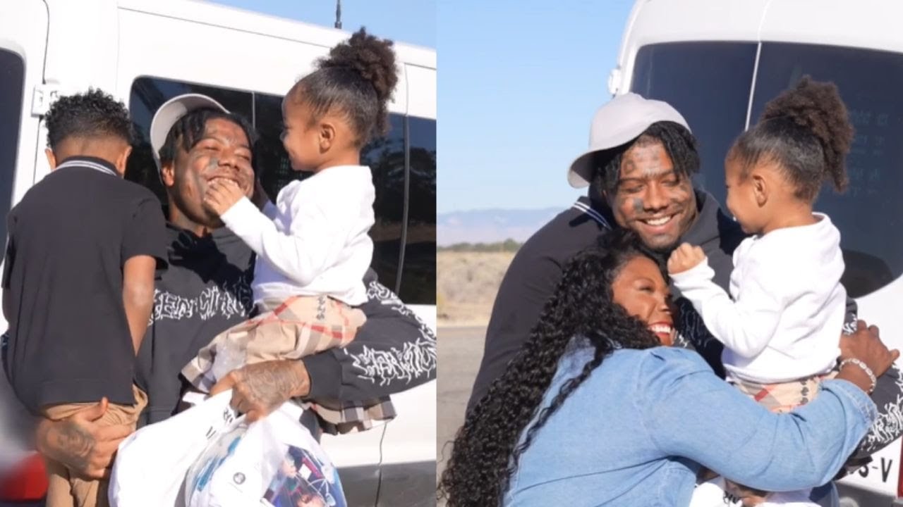 Blueface REUNITES with his kids 1st Day Out of PRISON!