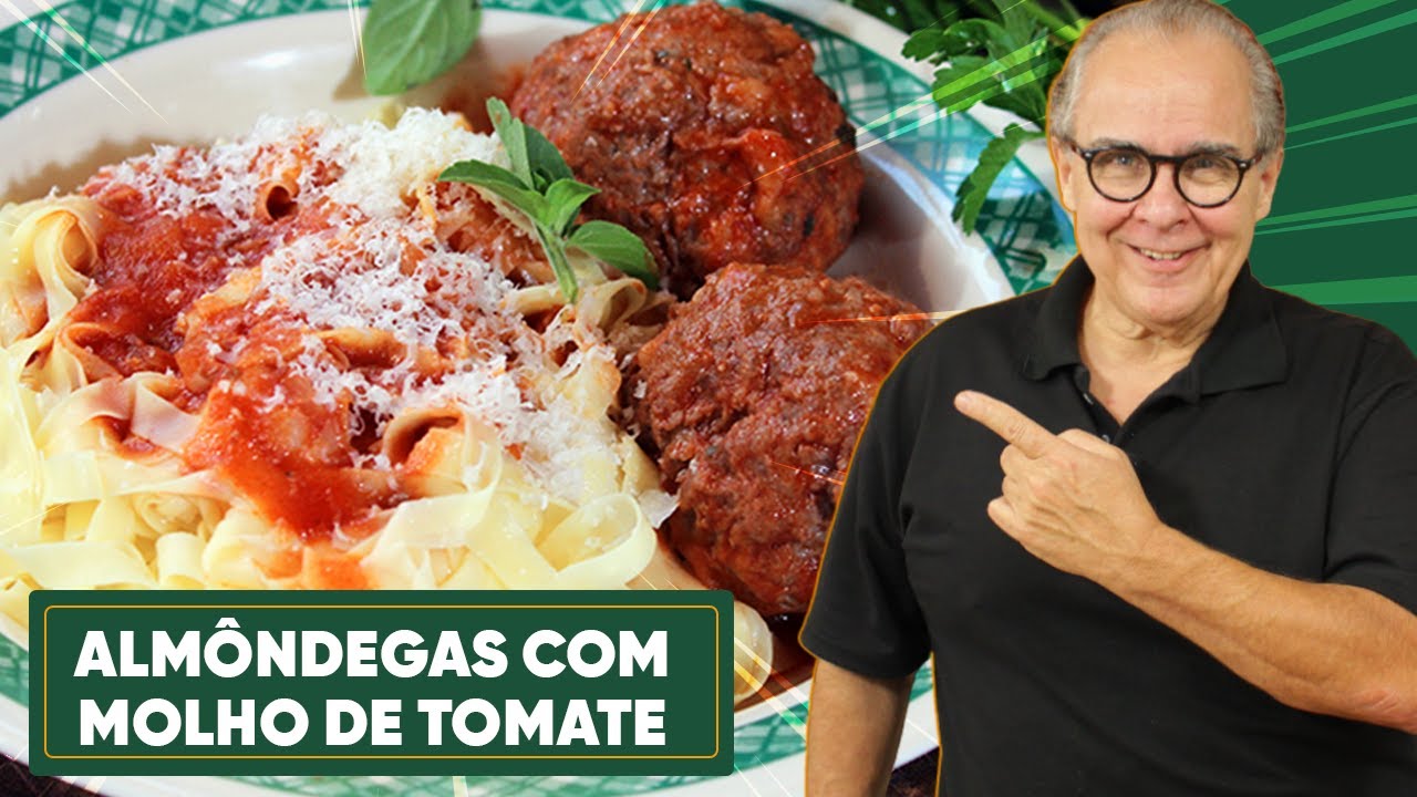 RECEITA FÁCIL E RÁPIDA PARA VOCÊ FAZER DELICIOSAS ALMÔNDEGAS COM MOLHO DE TOMATE!