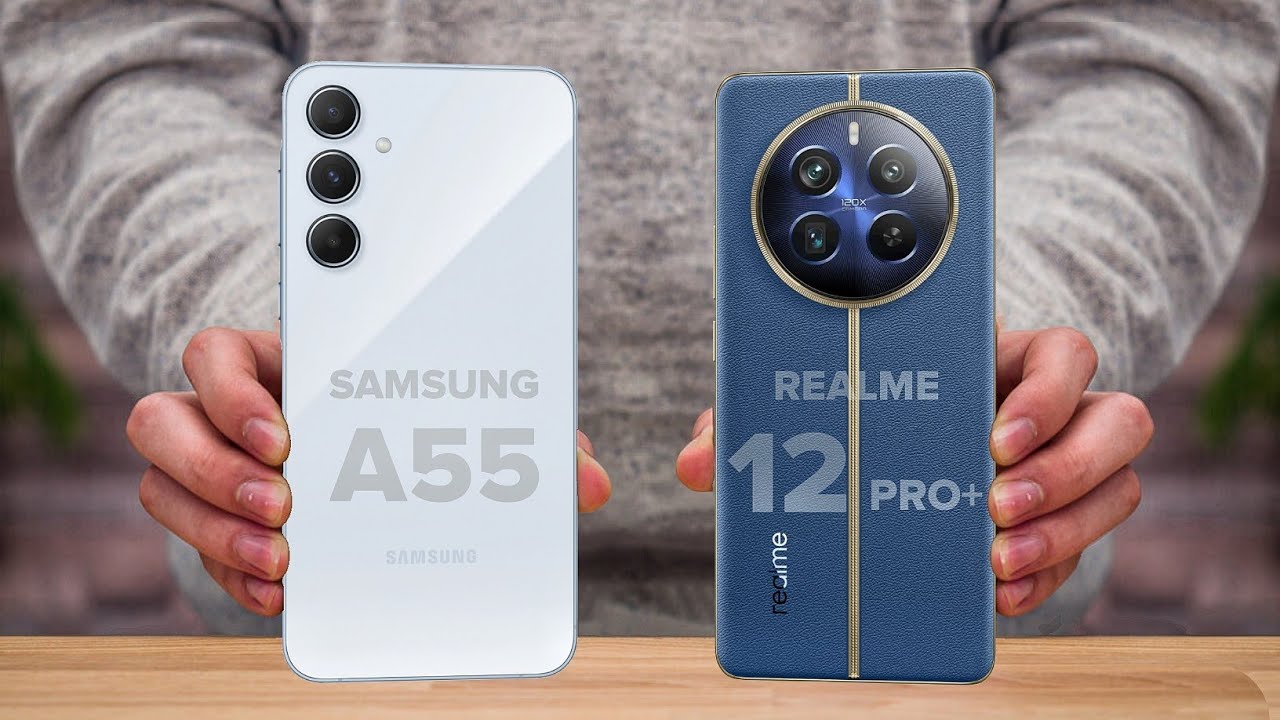 Samsung A55 Vs Realme 12 Pro Plus | Full Comparison ⚡ Which one is Best?