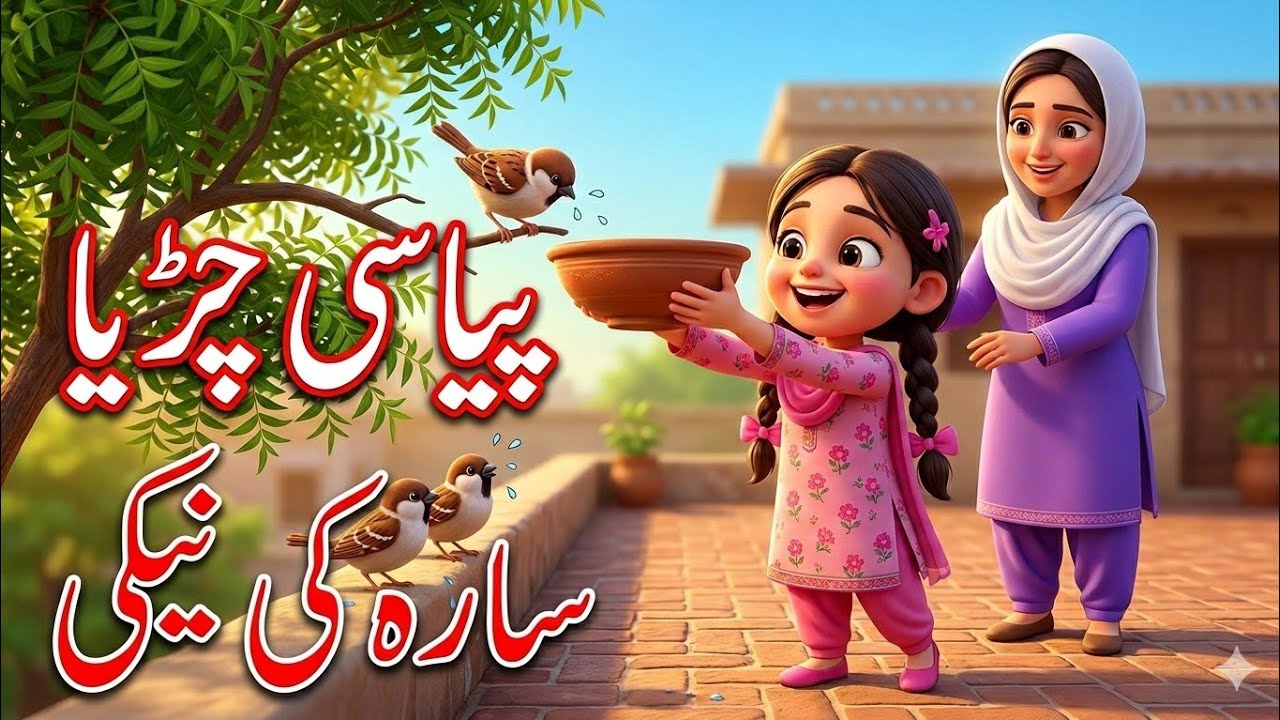 Sara Aur Parindo Ki Madad | Chirya Ki Pyaas | Kids Islamic Moral Story | Little Ummah Stories 