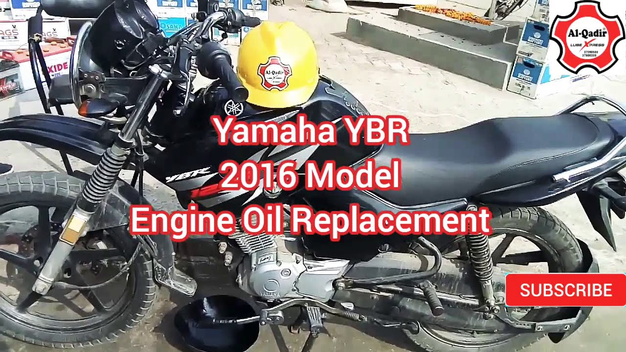Yamaha YBR 2016 Model Engine Oil change By  (AL-Qadir Lube Xpress)
