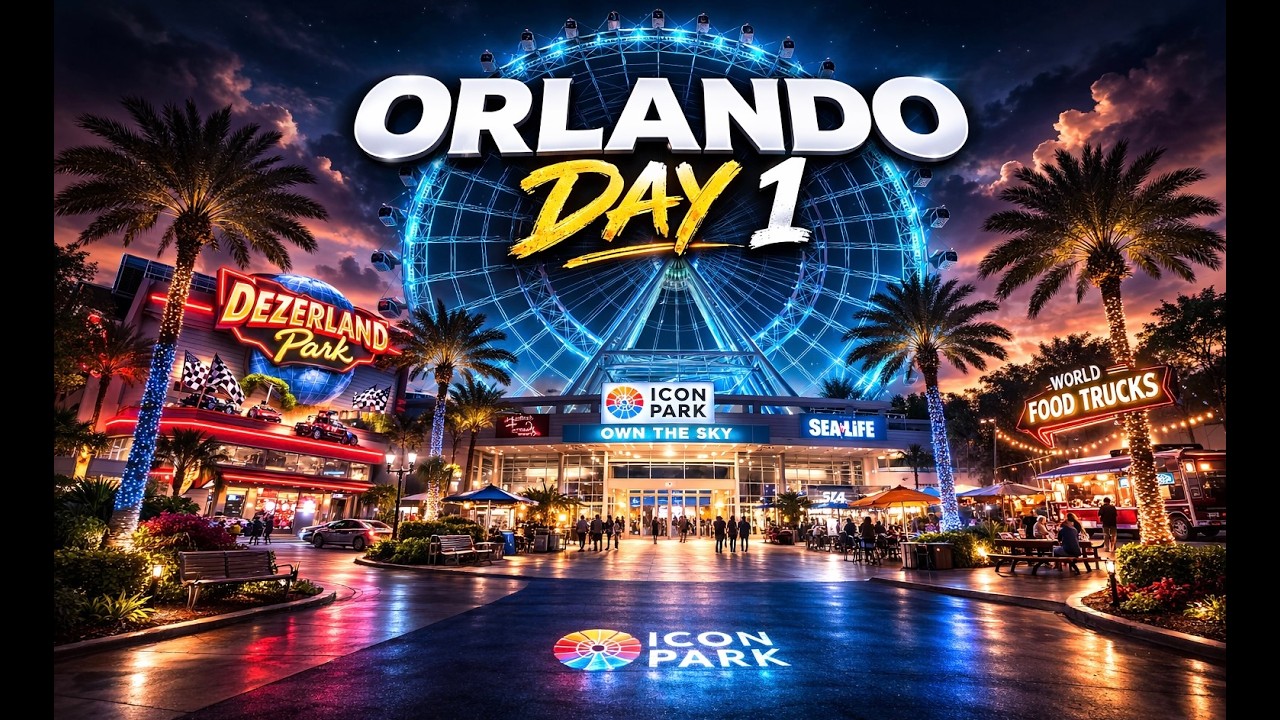 DAY 1 IN ORLANDO  | Travel, Food & Attractions
