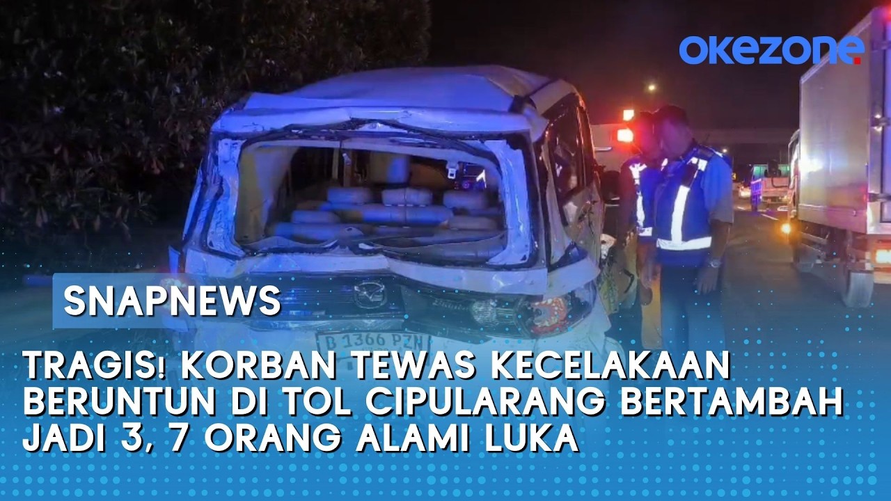 Tragis! Korban Tewas Kecelakaan Beruntun di Tol Cipularang Bertambah Jadi 3, 7 Orang Luka | Snapnews