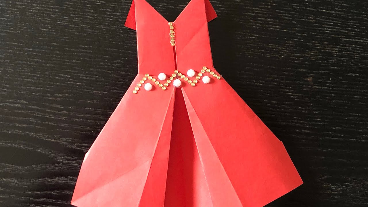 Origami dress wedding 👗 |beautiful paper dress/Papierkleid/ robe en papier