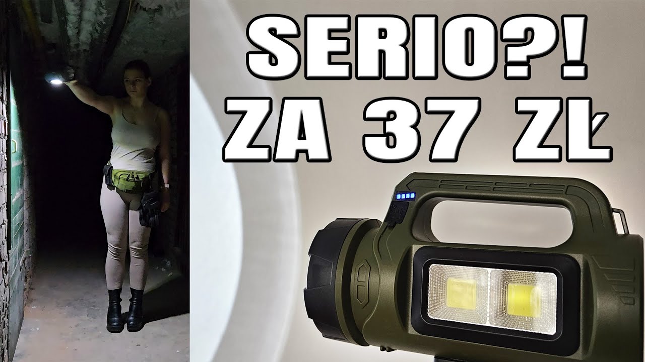 Test latarki z Temu - Tani szperacz z panelem solarnym