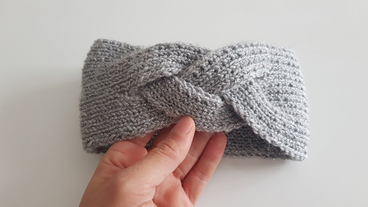 İki Şiş Bandana Yapımı / saç bandı örgülü saç bandı
