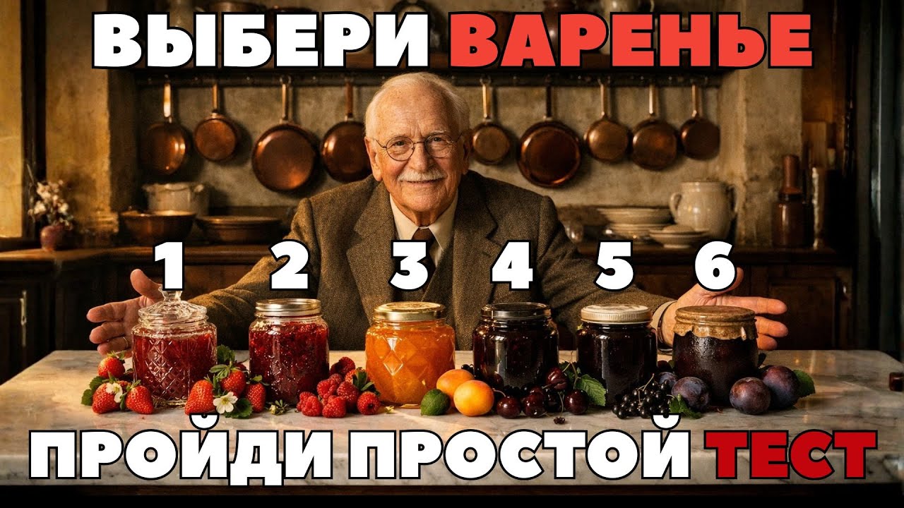ВЫБЕРИ СВОЕ ЛЮБИМОЕ ВАРЕНЬЕ! Узнай больше о себе, простой ТЕСТ КАРЛА ЮНГА