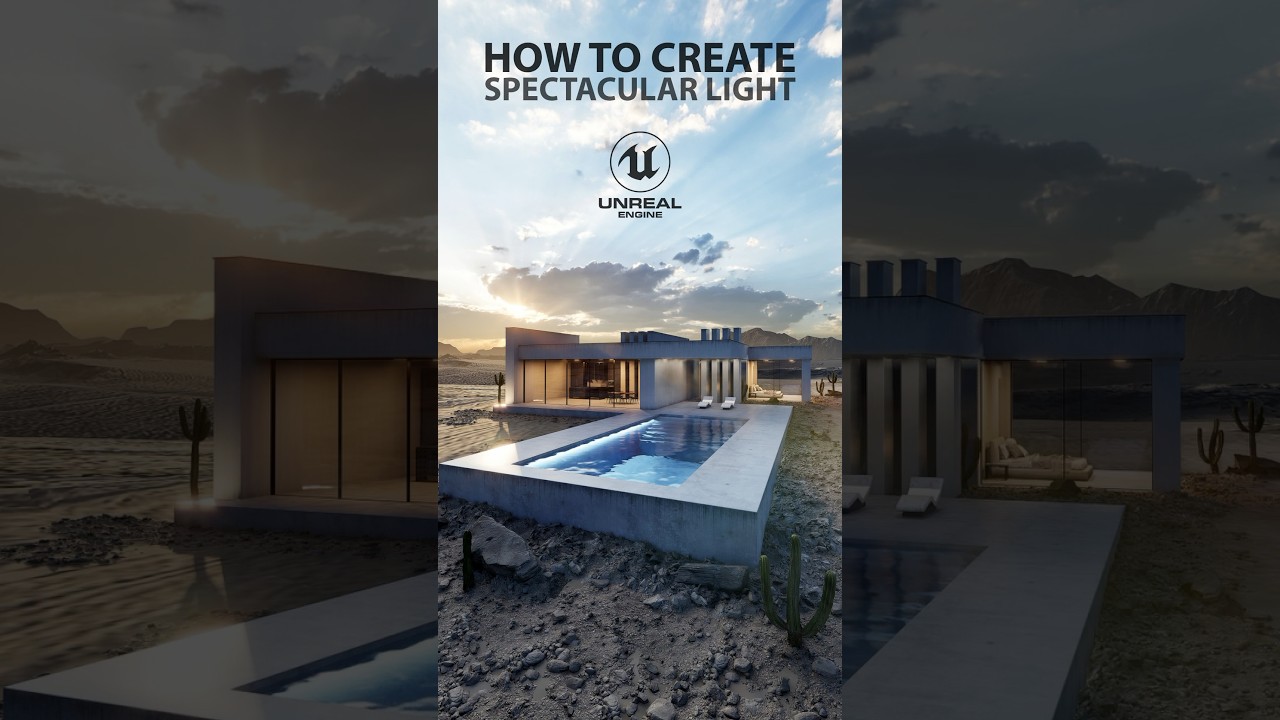 Как создать эффектный свет в Unreal Engine #unrealengine5 #unrealengine #archviz #tutorial