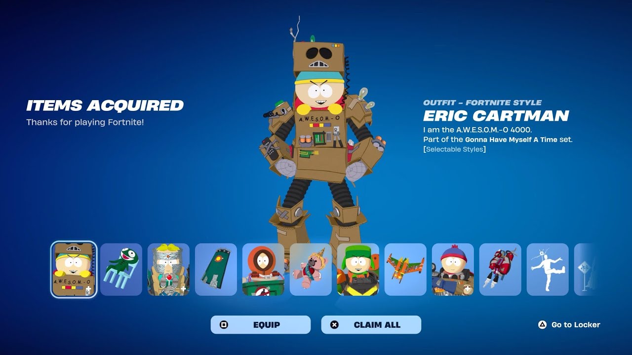 What are the BEST items in the South Park Full Bundle? (17 ITEMS Fortnite Review)