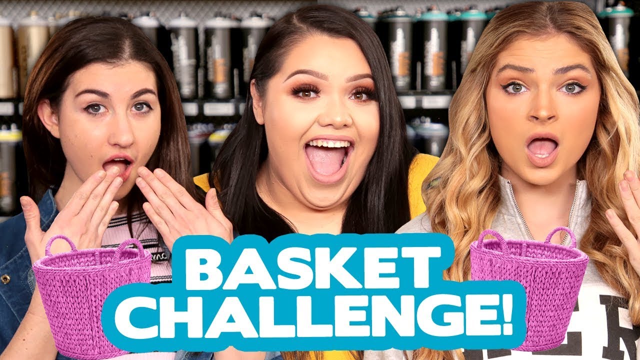 DIY BASKET DECOR CHALLENGE?! w/ Karina Garcia, Meg DeAngelis & Carrington Durham!