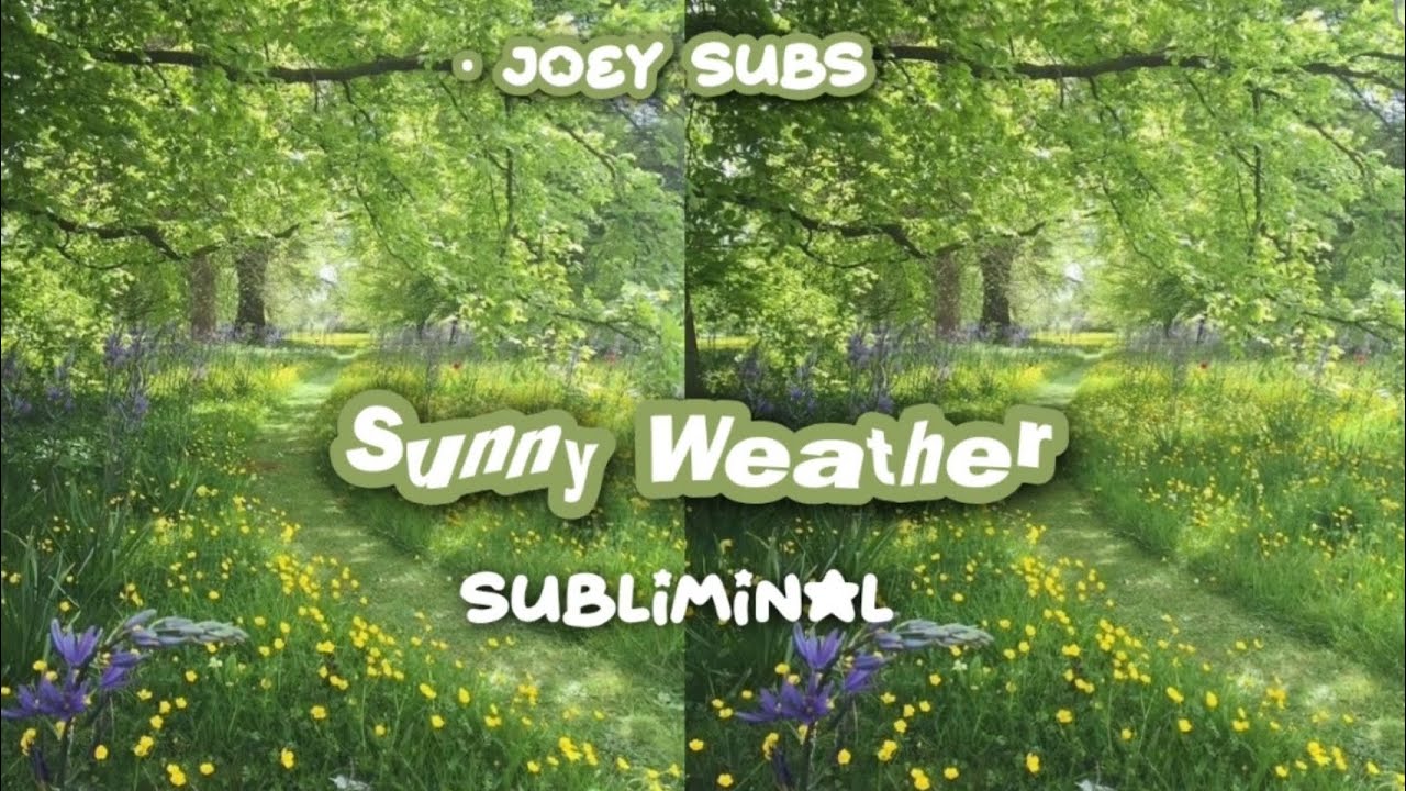 ─ sunny weather ⋆&middot;˚ ༘ *┊subliminal ➴‧₊&deg;