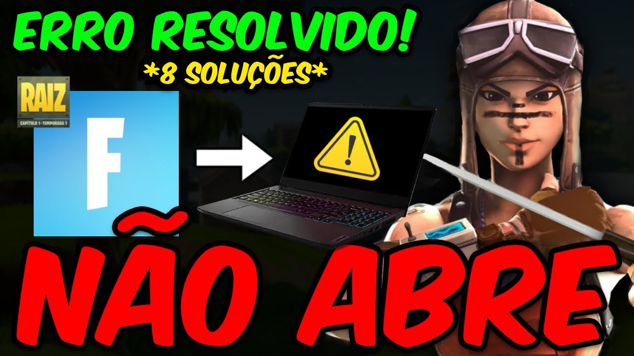 FORTNITE NÃO ABRE (TEMPORADA RAIZ) | Como Resolver o ERRO do FORTNITE Que Não Abre!