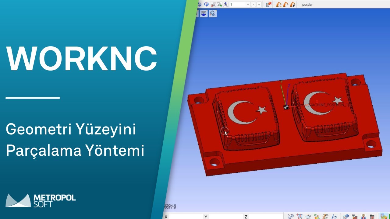WORKNC 'de Geometri Yüzeyini Parçalama Yöntemi