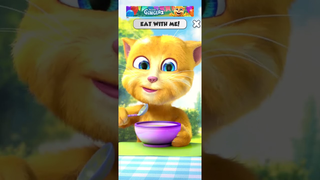 My Talking Ginger 2 eat with me games