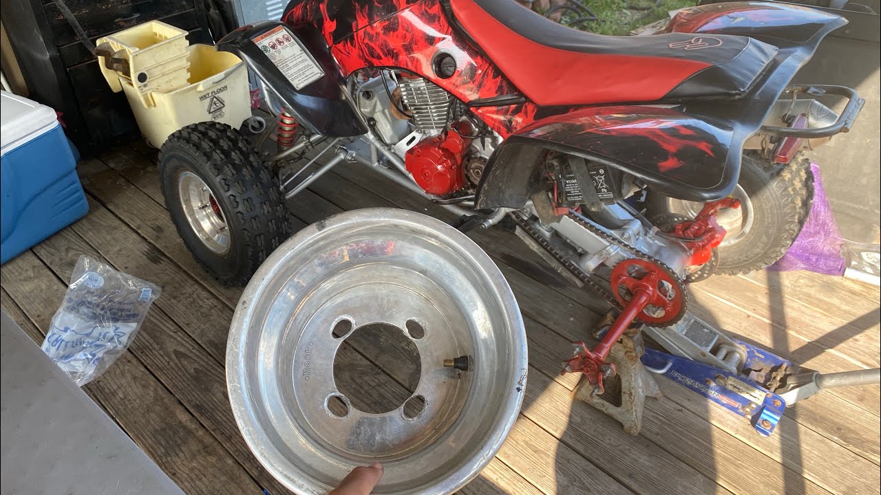 Changing my atv  rims