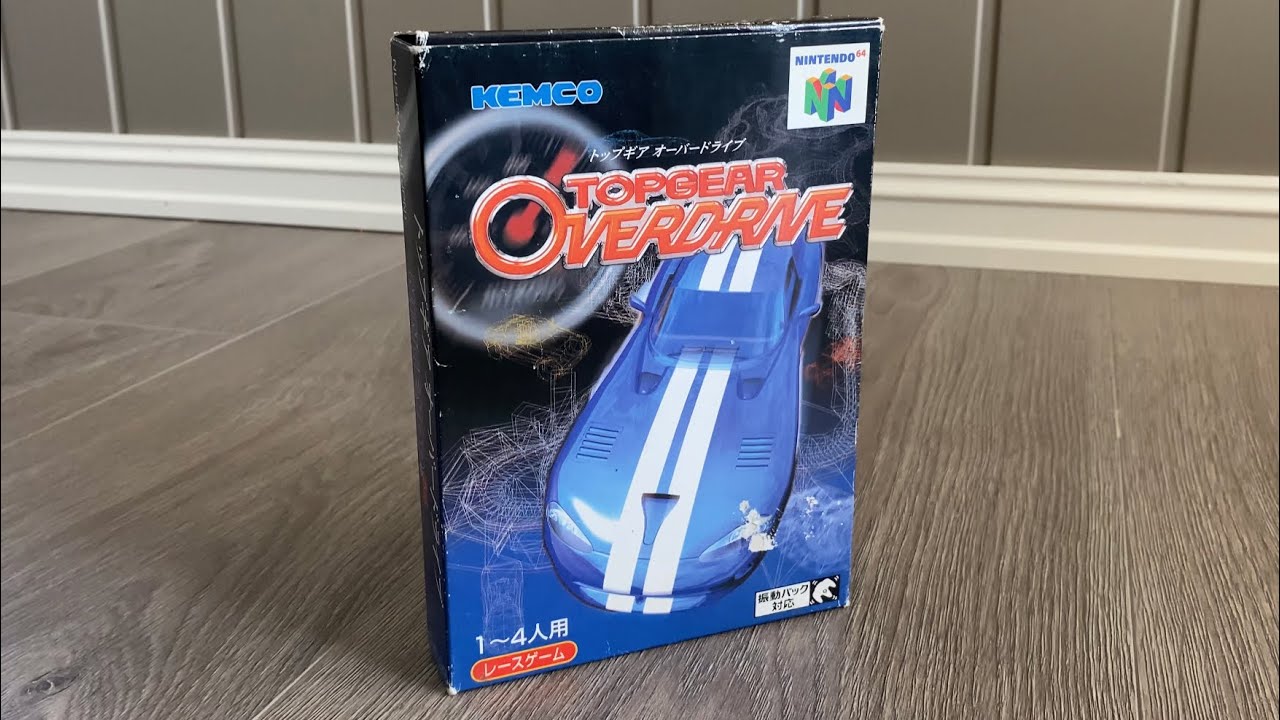 Top Gear Overdrive トップギアオーバードライブ Unboxing ASMR - Nintendo 64 Japan