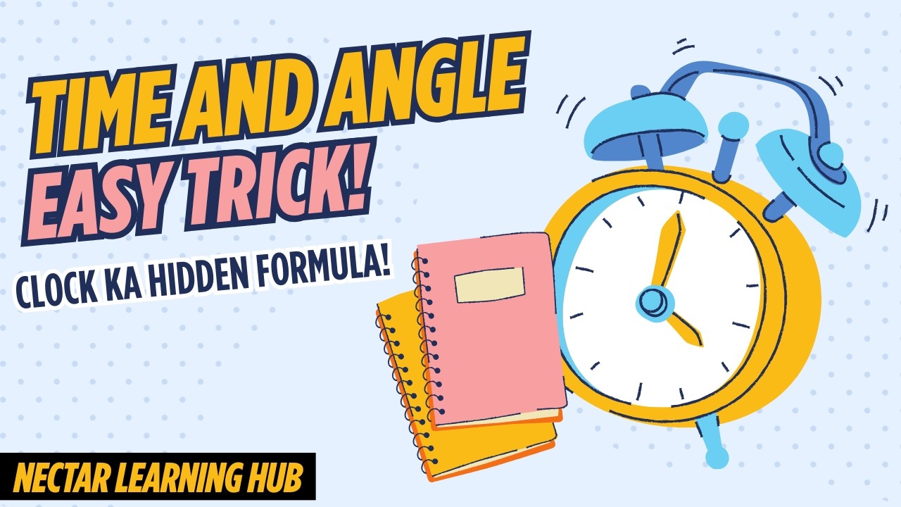 Time and Angle Trick | Clock Maths Easy Method | Aptitude & School Students