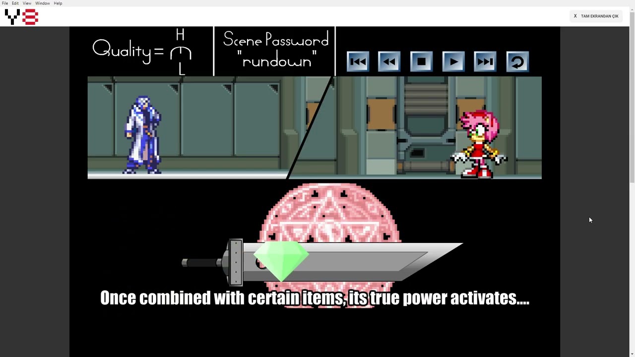 Y8 Browser 2024 - 20 dk video - oyun ismi: Final Fantasy Sonic X6