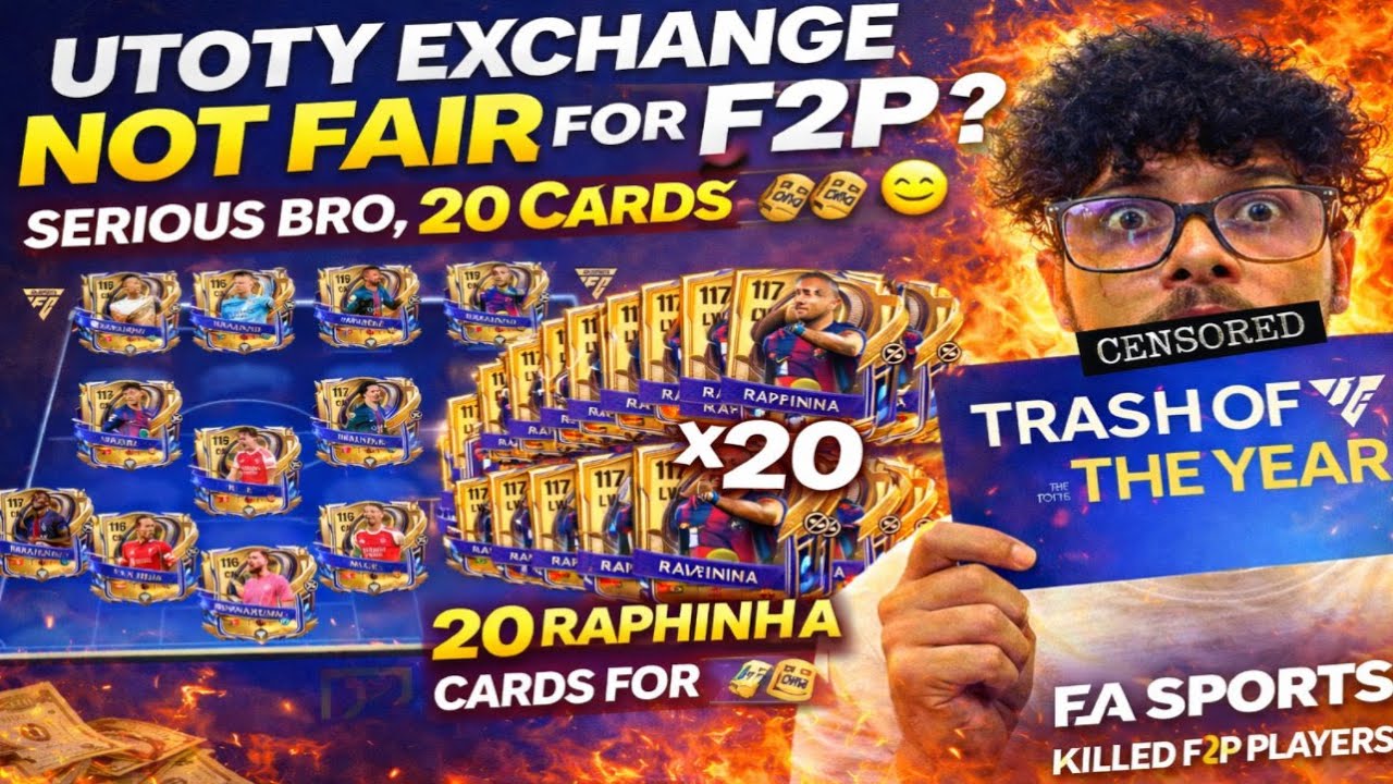 SERIOUSLY BRO, 20 CARDS FOR RAPHINIA 😡 SO PATHETIC 🥲 UTOTY TOP PLAYERS 🤯 MBAAPE vs DEMBELLE || FC