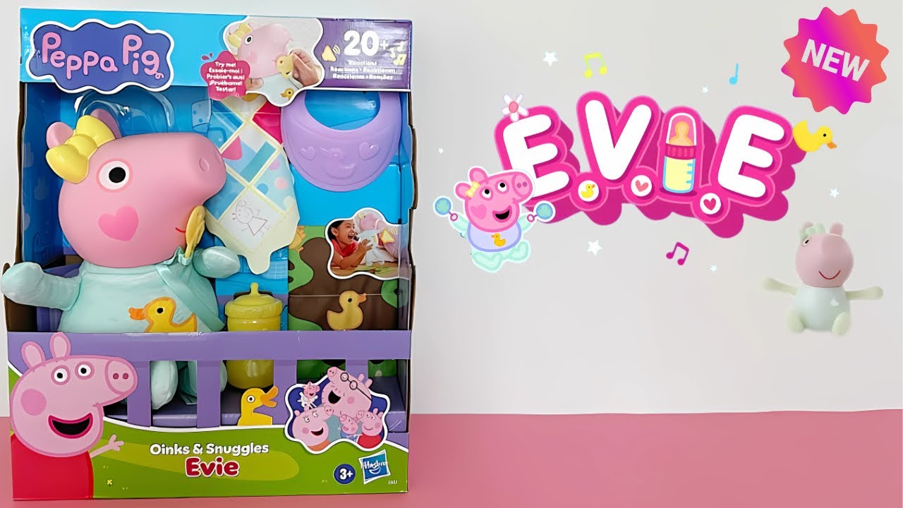 NEW Peppa Pig Baby Sister Evie Doll | ASMR Toy Unboxing