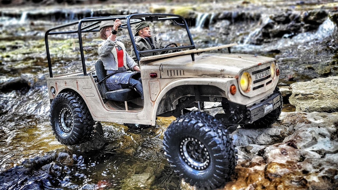 FMS SUZUKI JIMNY 1/6 scale river adventure