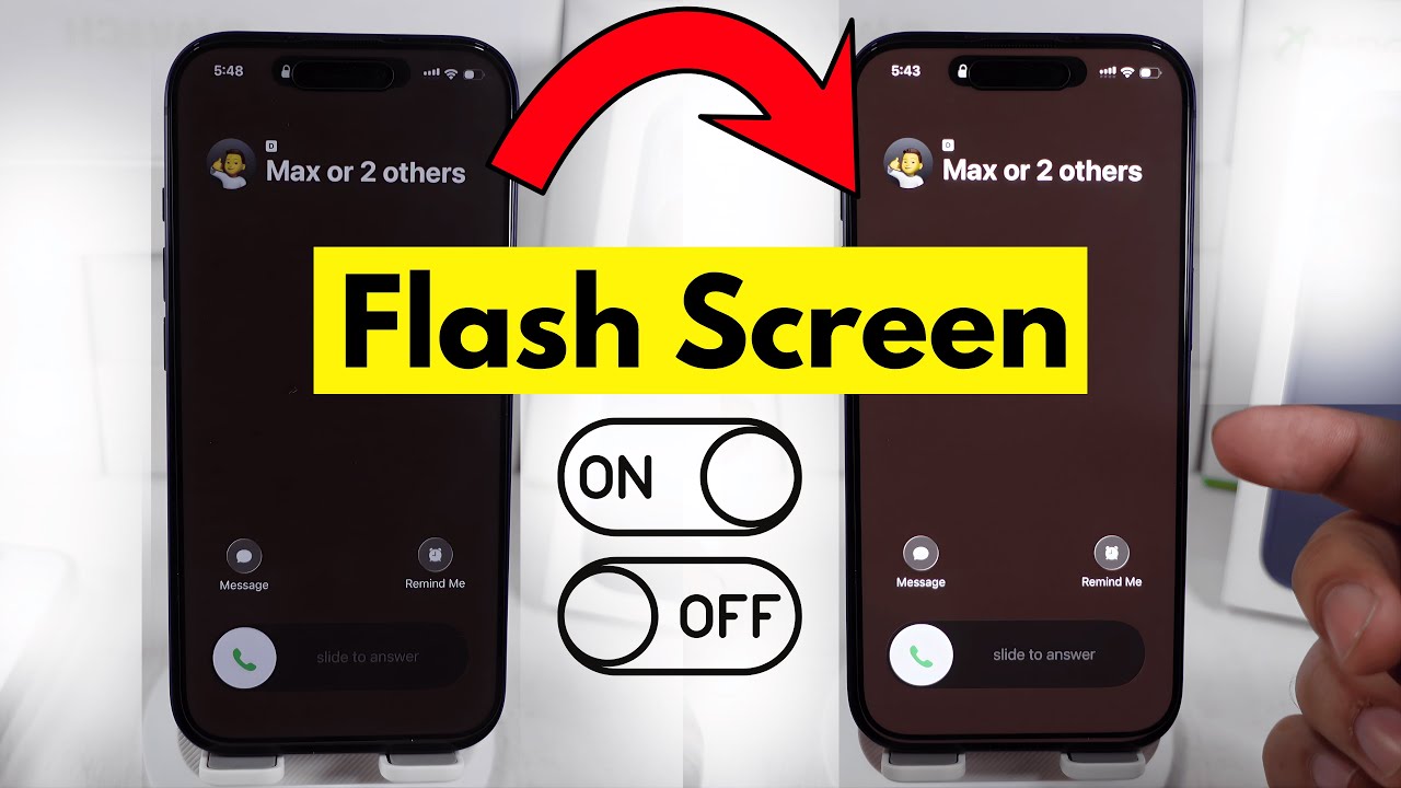 Turn ON/OFF Flash Screen On iPhone for Call & Notifications in iOS 26.4