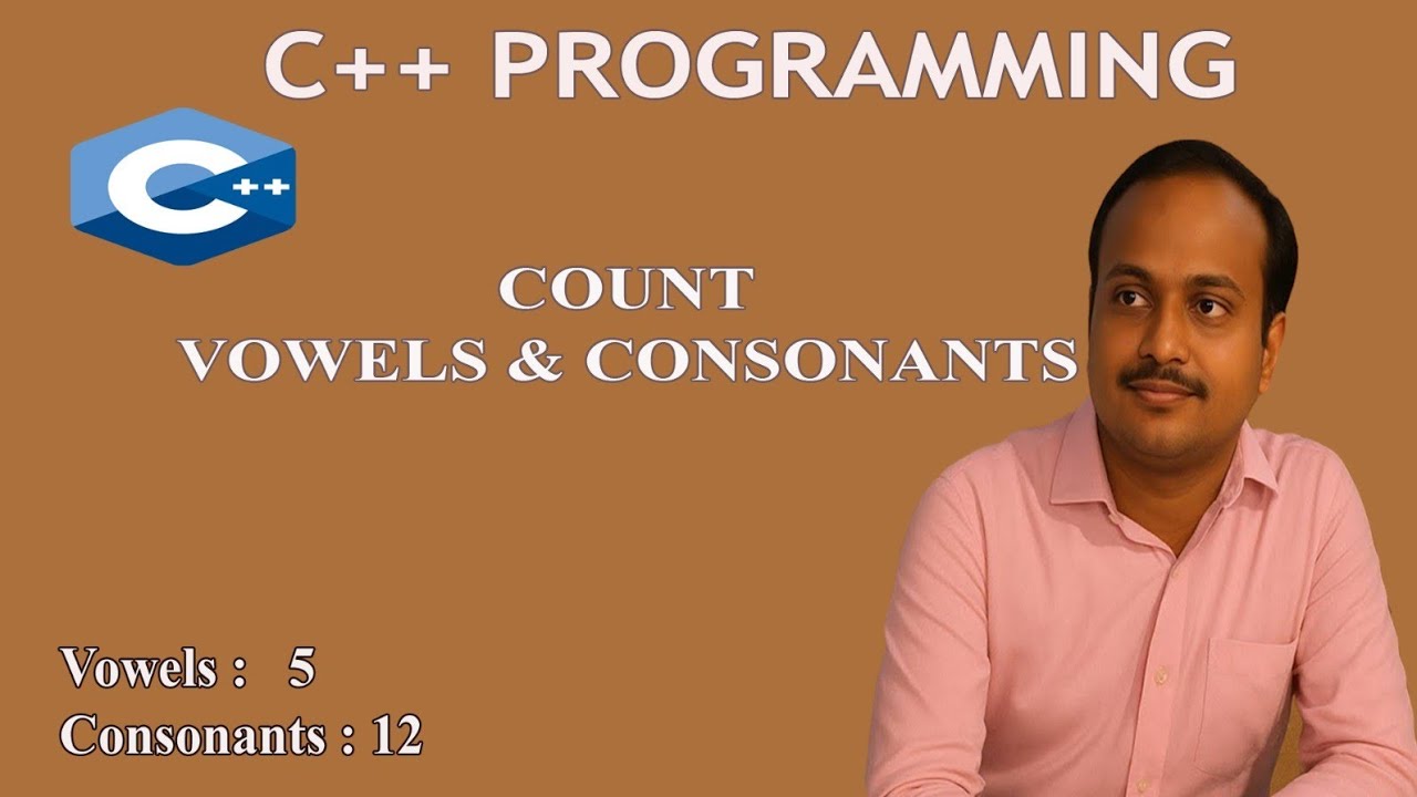 C++ Program to Count Vowel and Consonant in String || Recursion || Pointer || Function