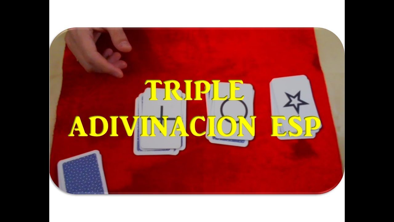 Trucos con cartas fáciles de hacer - Triple adivinación ESP